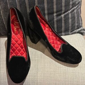 Cole Haan NikeAir Elegant Black Velvet Women's Shoes